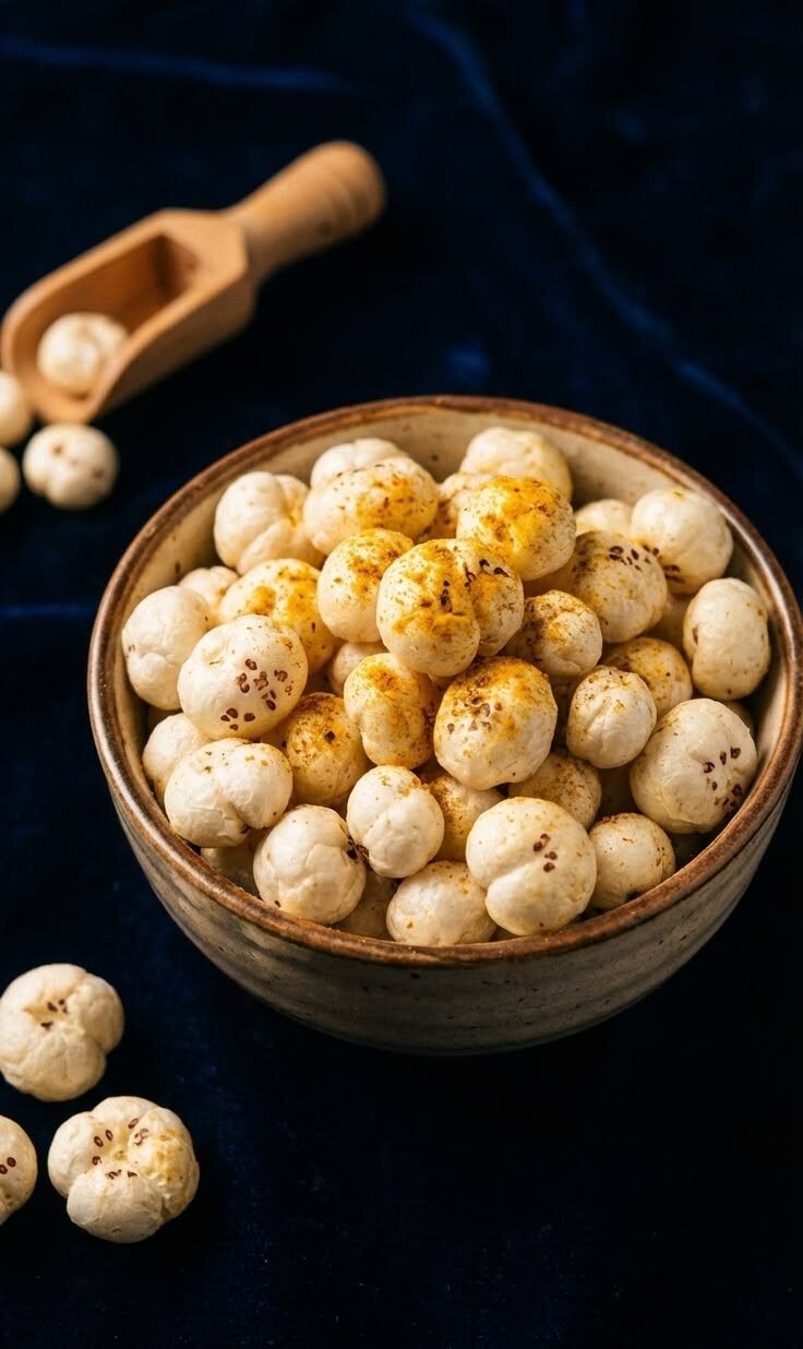Makhana in a bowl